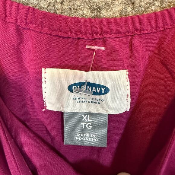 Old Navy Dress Womens XL Pink Sleeveless Mini Dress Lightweight Bohemian NEW - Picture 6 of 11